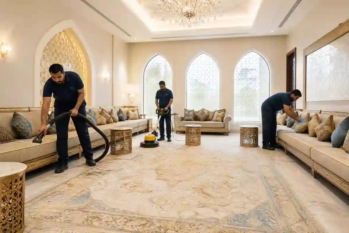 تنظيف مجالس وغرف استقبال في دبي