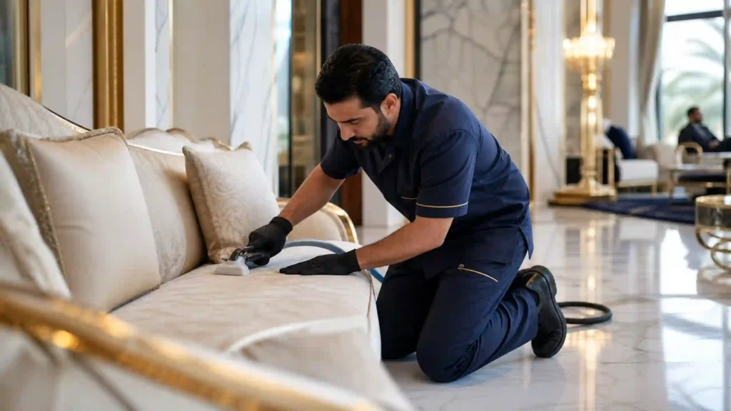 تنظيف كنب ومجالس في الفلل والقصور بالإمارات